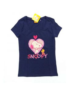 Maglia mezza manica cotone Snoopy primavera estate taglia L