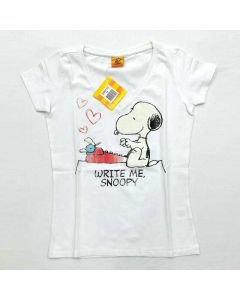 Maglia mezza manica cotone Snoopy primavera estate taglia M