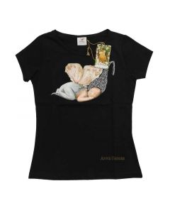 Maglia mezza manica donna cotone Anne Geddes Taglia L primavera estate