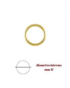 Anelli per tende in ottone mm 11 dentro mm 16 fuori scatola da 100 pezzi / 521111