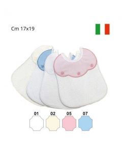 Bavette per neonato con tela aida confezione da 2 pezzi  / bv01021