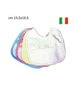 Bavette per neonato millerighe lurex aida confezione da 3 pezzi  / bv00846