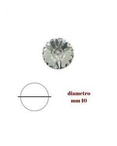 Bottone swarovski diametro mm 10 crystal(001) scatola da 72 pezzi / 1/bt3015