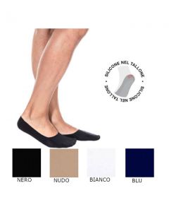 Calza sanetta uomo/donna sottopiede 95% cotone 5% elastan silicone interno confezione da 12 paia / meritex 664