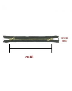 Chiusura ottone 85 cm combi (2 cursori) catena 5 divisibile