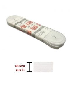 Elastico gallone mm 15 pezza da 10 mt / 822/15