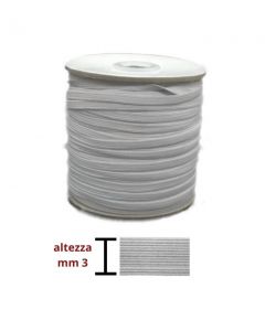 Elastico h 0-3 cm rotolo da 100 mt / n 06