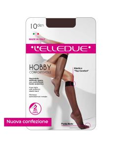 24 paia Gambaletto Elledue HOBBY 10 den setificato opaco elastico comfort