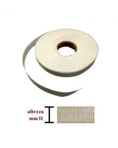 Fettuccia liscia cotone 100% cm 1-1 rotolo da 20 mt / 600/11