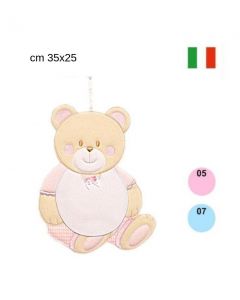 Fiocco nascita modello orsetto h 35 cm x l 25 cm  / fn00908