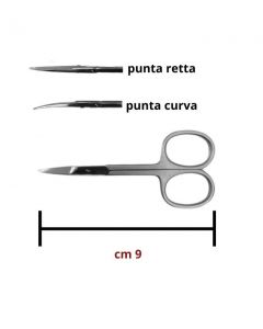 Forbicina punta retta e curva lunghezza cm 9 / 10 r/c/3.5