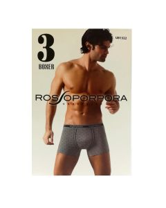 3 Boxer Uomo Rossoporpora cotone elasticizzato elastico esterno   4 5 6 7