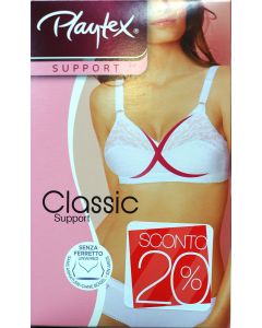 Reggiseno Playtex Classic Criss Cross 165 Bianco, Beige e Nero