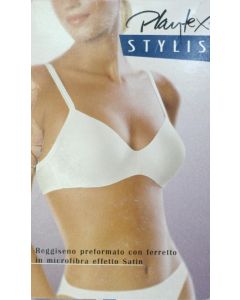 Reggiseno preformato con ferretto in microfibra con effetto satin 6087