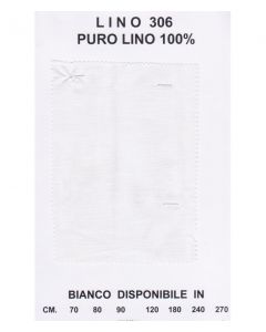 Lino 100% cm 120 bianco art 306 / bellora