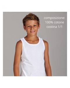 Maglia bambino scollo tondo spalla larga costina 1/1 100% cotone / 33