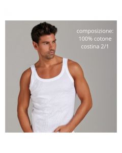 Maglia uomo spalla stretta 100% cotone costina 2/1  / 1001