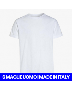 Maglie T-shirt Uomo Mansuè Puro Cotone mezza manica corta girocollo disponibile Bianco e Nero