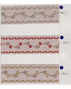 Nastro tirolese cotone 40% lino 60% altezza cm 5 rotolo da 10 mt 7/ 800