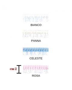 Passamaneria plisset raso e pizzo pezza da 9 metri / ps00170