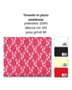 Pizzo 100% poliestere altezza cm 150 / andalusia