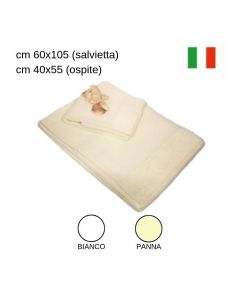 Set di asciugamani da bagno salvietta (cm 60x105) ospite (cm 40x55) / ba00062