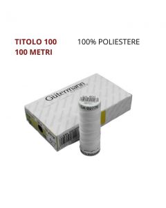 Spoletta 100% poliestere da 100 mt titolo 100 gutermann / m/5 ok