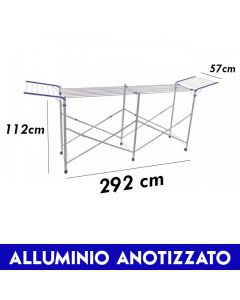 Stendibiancheria alluminio DOUBLE per biancheria e bucato