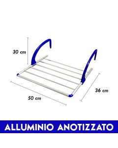 Stendipanni stendibiancheria stendino da balcone alluminio 30x36x50