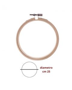 Telaio ricamo in legno cm 25 / 3601/8