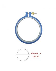 Telaio ricamo tondo in plastica  diametro cm 10 / 3603/2