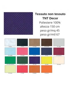 Tnt tessuto non tessuto cm 150 polipropilene 100% peso 45 grammi per metro quadro